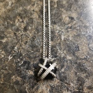 David Yurman Onyx Cable Wrap necklace